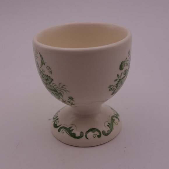 Mason's England Ceramic Egg Cup with Green Flower Pattern - Picture 4 of 13
